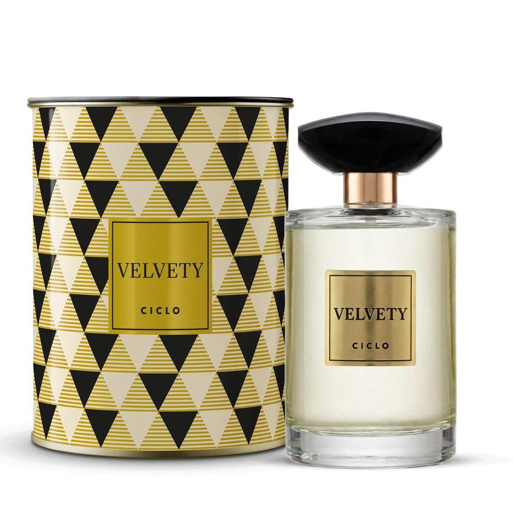 Perfume Deo Colonia Velvety 100ml Ciclo Cosméticos Feminino Lata
