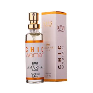 Perfume Feminino Chic Woman 15ml Amakha Paris Floram Ambarado Dia e