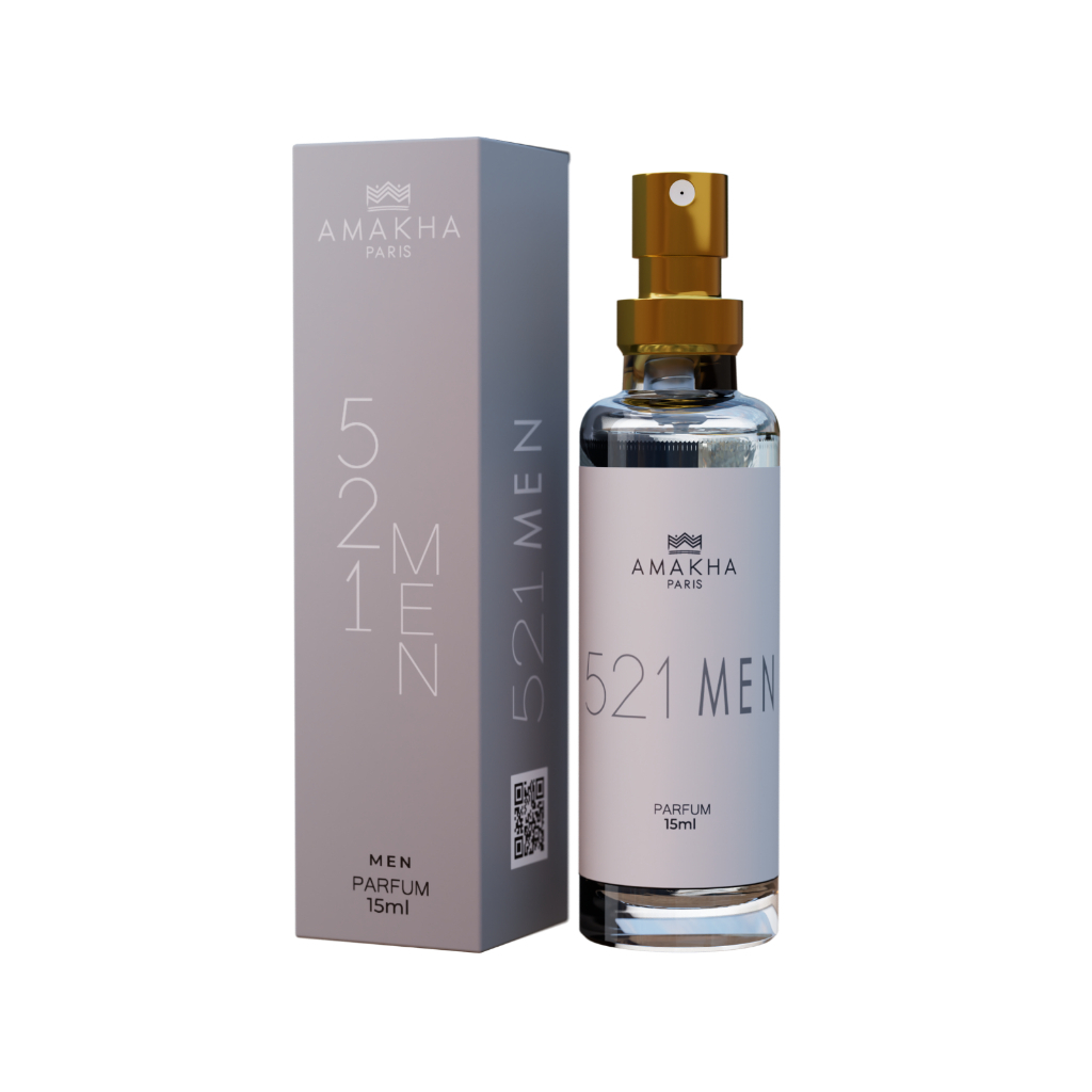 Perfume Masculino 521 Men 15ml Amakha Paris Amadeirado Floral Nova