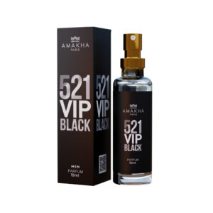 Perfume Masculino 521 Vip Black Deo Colônia 15ml Alta Fixação Perfume