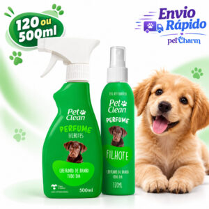 Perfume Para Cães Filhotes Macho Fêmea Colônia Cheiroso 120ml ou