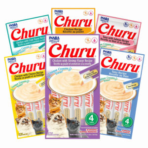 Petisco Churu Creminho Para Gatos Vários Sabores 4 Tabletes 56g