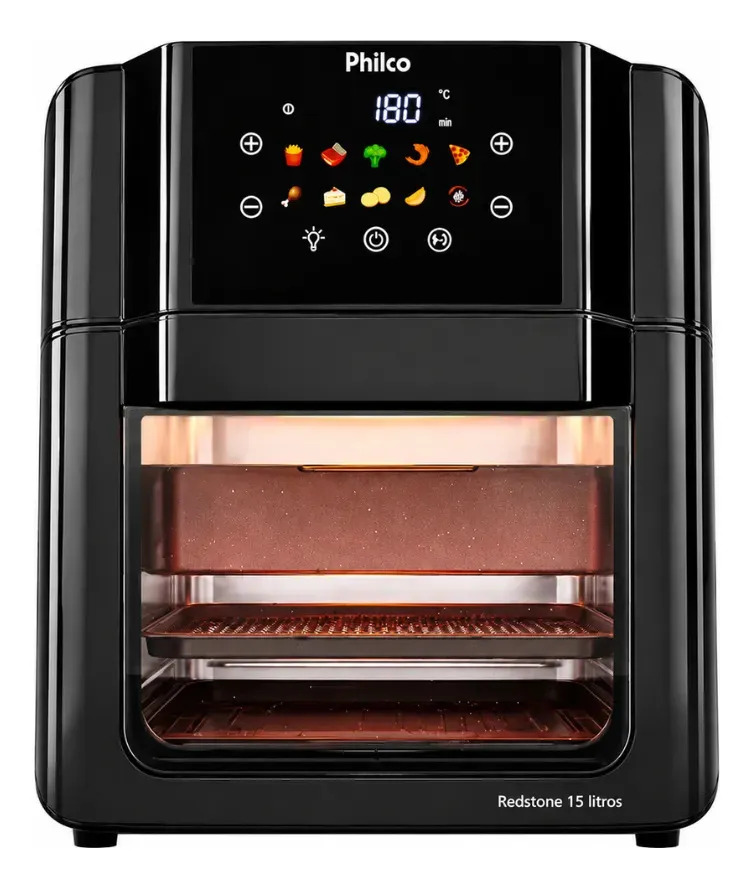 Philco PAF15C Fritadeira Air Fryer Oven 15 Litros Revestimento — Eletroportáteis