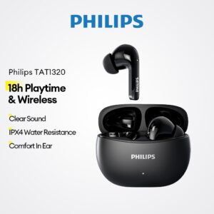 Philips TAT1320 Fone de Ouvido Bluetooth Sem Fio Tws Resistente a