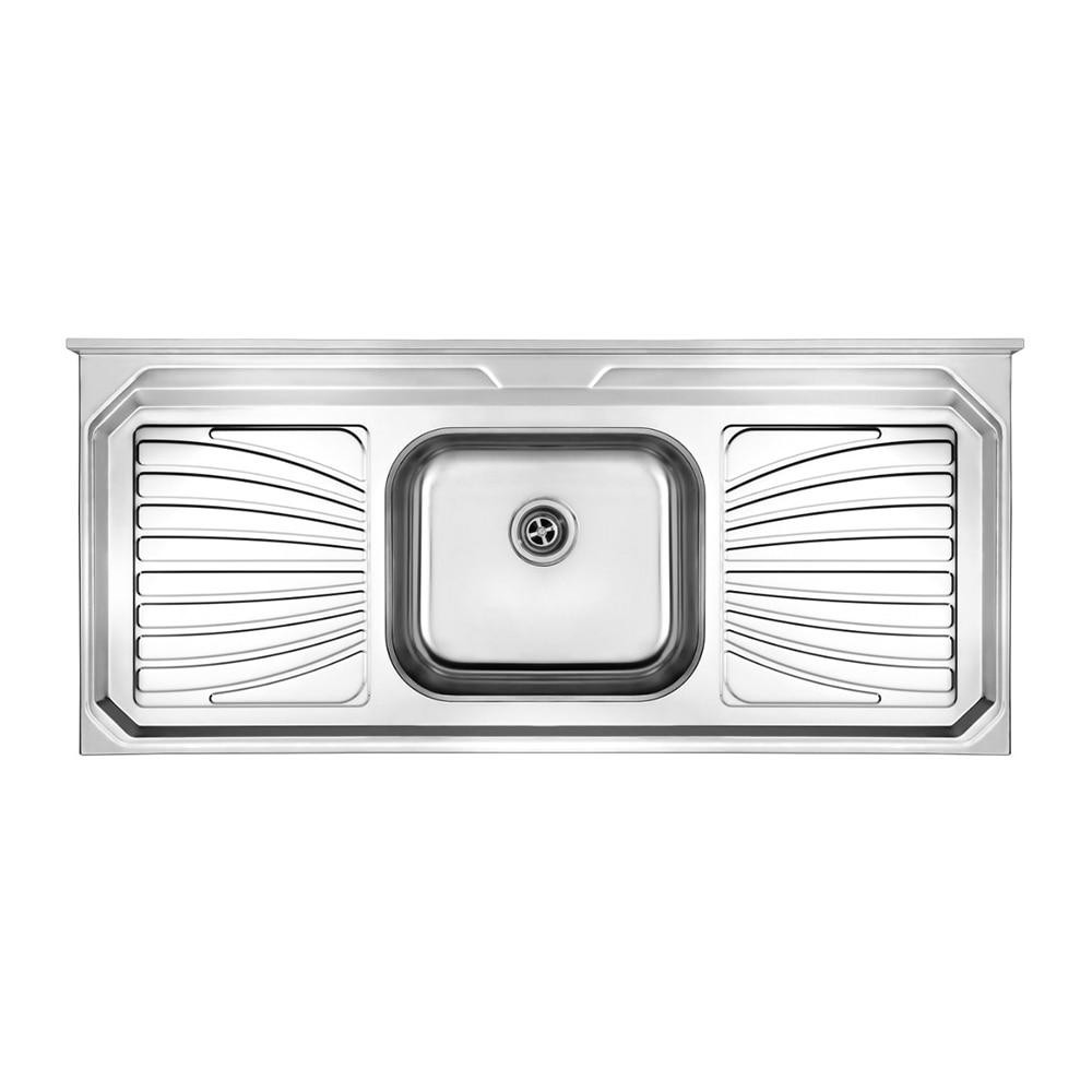 Pia Cozinha Infinity 120cm Inoxsul Higiênica Durável p Panelas Grandes — Cozinha e Utensílios