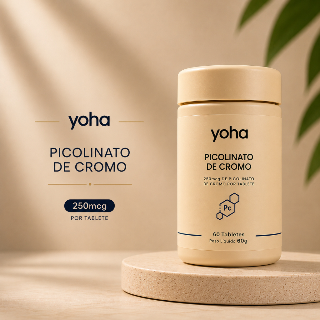 Picolinato De Cromo 250mcg 60 Tabletes Yoha Metabolismo Energia — Informática