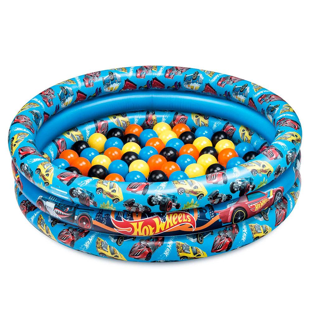 Piscina de Bolinhas Hot Wheels 25 bolinhas Fun Divirta-se