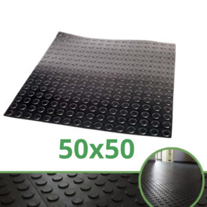 Piso Moeda Pastilhado Emborrachado 50x50cm Antiderrapante Para