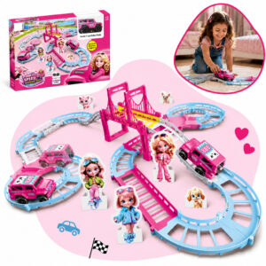 Pista De Carrinhos Infantil Com Rampas Elevador Garagem Brinquedo