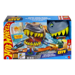 Pista Hot Wheels City Praia Do Tubarão Mattel Multicolor