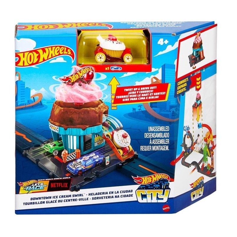 Pista Hot Wheels Conjunto Sorveteria Na Cidade Mattel