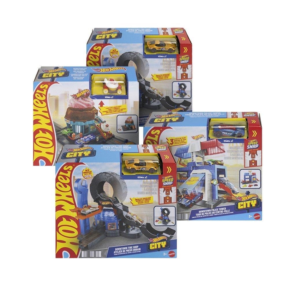 Pista Hot Wheels Mattel City Sortida Downtown