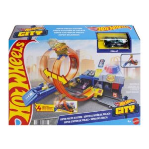 Pista Hot Wheels Super Delegacia de Policia