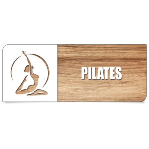 Placa de Identificação Pilates Academias, Clínicas de Fisioterapia