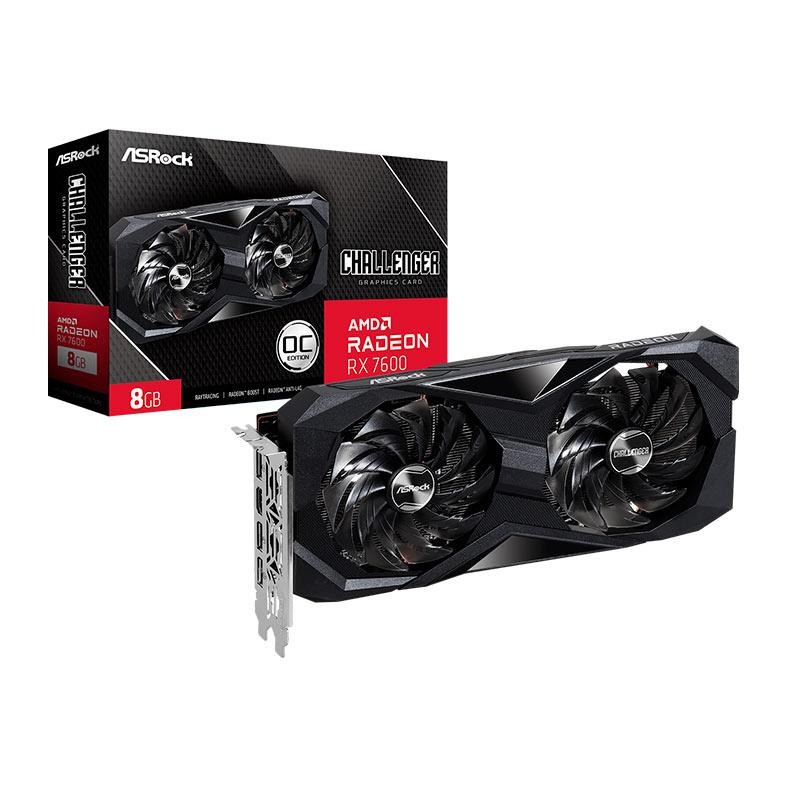Placa de Vídeo AsRock Radeon RX 7600 Challenger OC, 8GB, GDDR6 — Informática