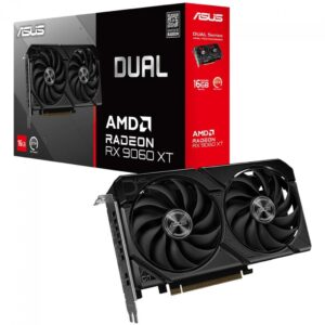 Placa de Vídeo Asus Amd Radeon RX 9060 XT Dual, 16GB, GDDR6, Fsr, Ray