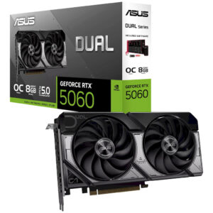 Placa de Vídeo Asus Dual GeForce Rtx 5060, 8GB, GDDR7, 128-bit