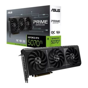 Placa de Vídeo Asus GeForce Rtx 5070 Ti Prime OC, 16GB, GDDR7, 256-bit