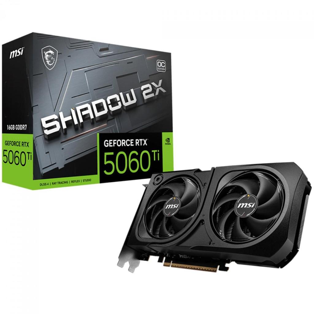 Placa de Vídeo Msi Nvidia GeForce Rtx 5060 Ti Shadow 2X OC Plus — Informática