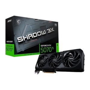Placa de Vídeo Nvidia GeForce Msi RTX5070TI 16GB GDDR7 256ITS Shadow