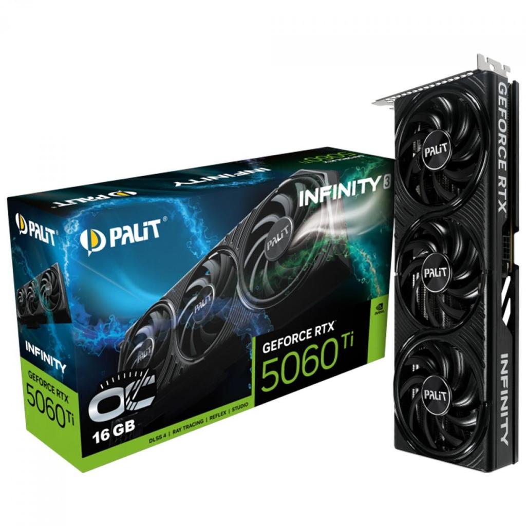 Placa de Vídeo Palit Nvidia GeForce Rtx 5060 Ti Infinity 3 OC, 16GB — Informática