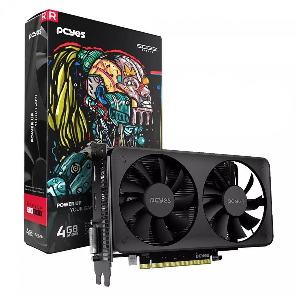 Placa de Vídeo Pcyes Amd Radeon RX 550, 4GB, GDDR5, 128-Bit