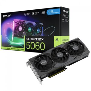 Placa de Vídeo Pny Nvidia GeForce Rtx 5060 RGB OC Triple Fan, 8GB