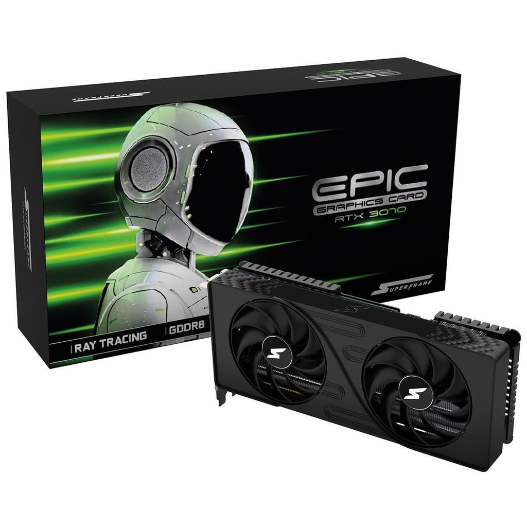 Placa de Vídeo SuperFrame Nvidia GeForce Rtx 3070 Epic, 8GB, GDDR6 — Informática