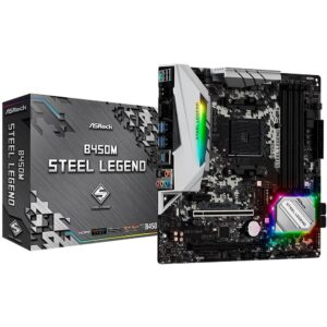 Placa Mãe ASRock B450M Steel Legend Amd AM4 mATX DDR4
