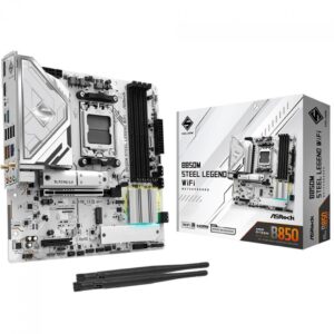 Placa Mãe ASRock B850M Steel Legend WiFi, Chipset B850, Amd AM5