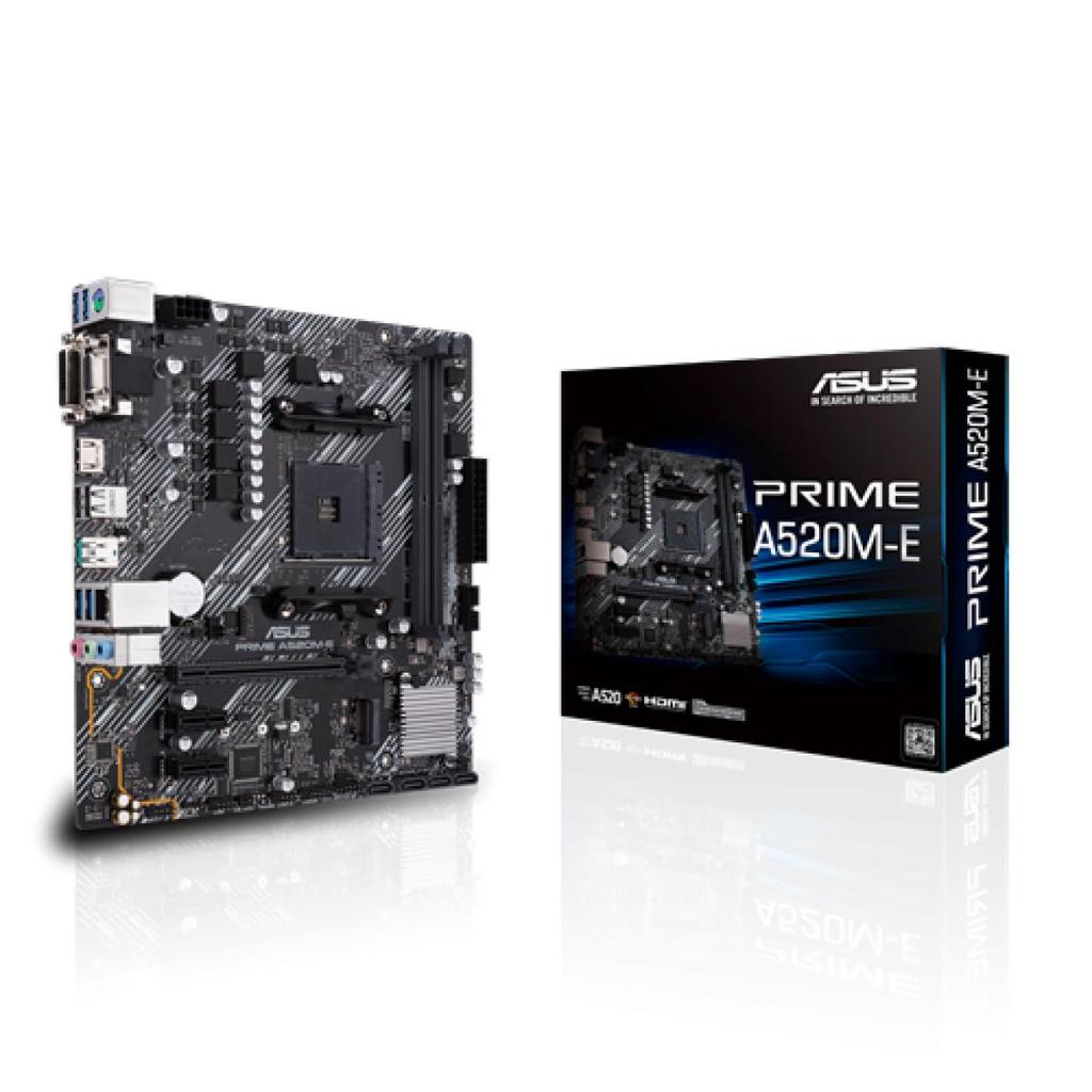 Placa Mãe Asus Prime A520M-E, Chipset A520, Amd AM4, mATX, DDR4 — Informática