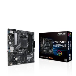 Placa Mãe Asus Prime Matx A520m-a Ii Am4 Ddr4 Preto