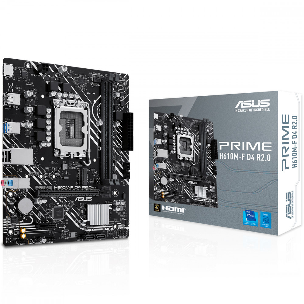 Placa Mãe Asus Prime Para Intel Lga 1700 D4 R2.0 2xDDR4 mATX — Informática