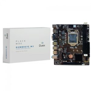 Placa Mãe Duex DXMBH61G M2, Chipset H61,Intel Lga 1155, mATX, DDR3