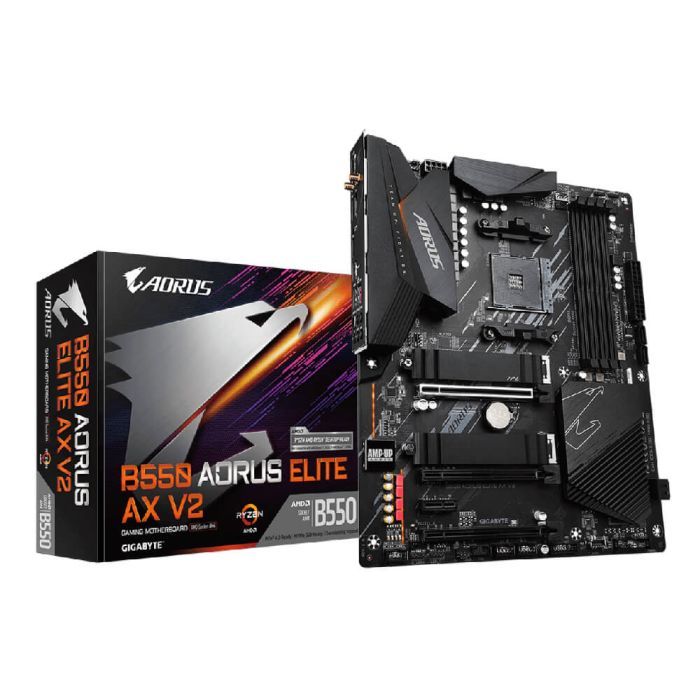 Placa Mãe Gigabyte Aorus Elite AX V2 AM4 4xDDR4 Chipset Amd Atx