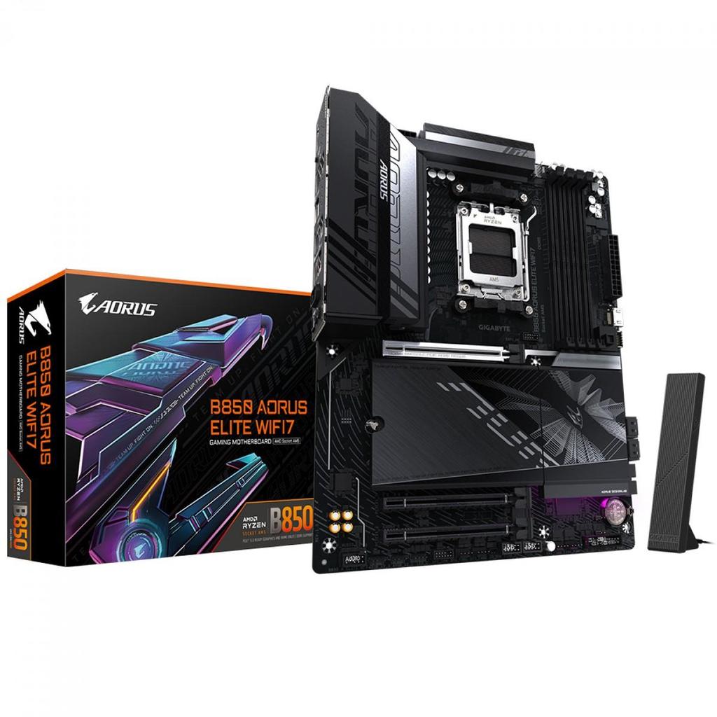 Placa Mãe Gigabyte Aorus Elite WiFi7, Chipset B850, Amd AM5, Atx, DDR5 — Informática