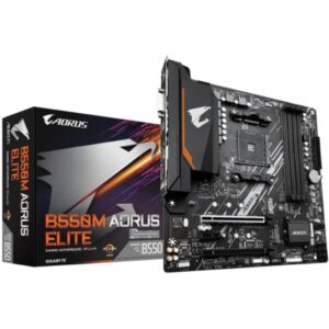 Placa Mãe Gigabyte B550M Aorus Elite, Chipset B550, Amd AM4, mATX