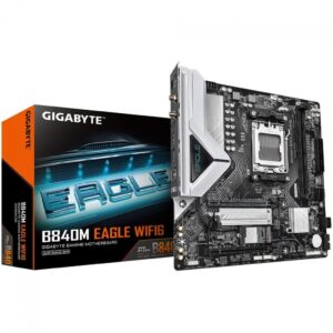 Placa Mãe Gigabyte B840M Eagle WIFI6, Chipset B840, Amd AM5, Matx