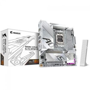 Placa Mãe Gigabyte B850M Aorus Elite WIFI6E Ice, Chipset B850, Amd