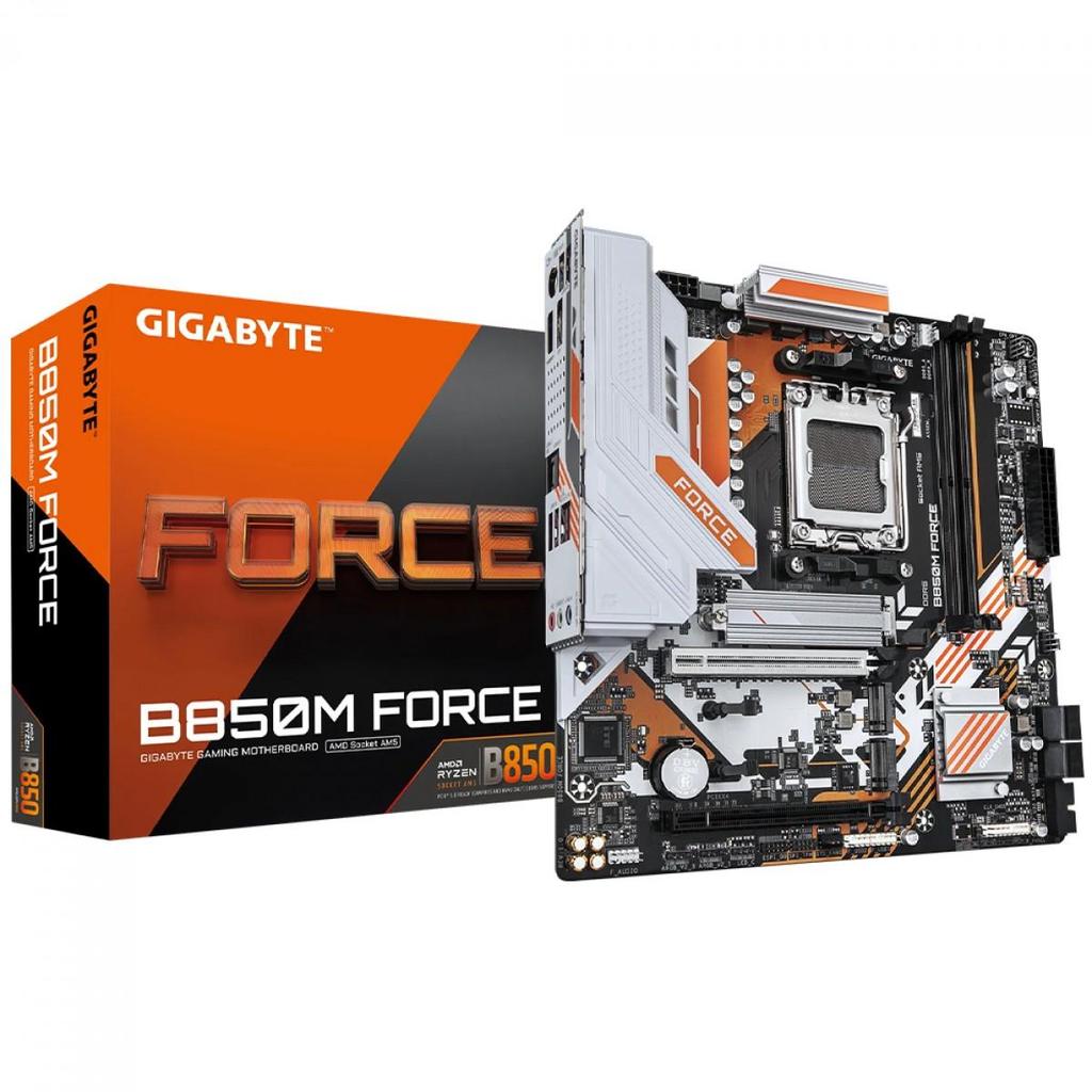 Placa Mãe Gigabyte B850M Force, Chipset B850, Amd AM5, mATX, DDR5 — Informática