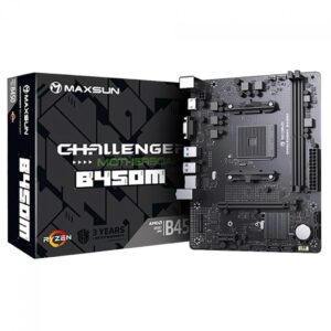 Placa Mãe Maxsun B450M MS-Challenger, Chipset B450, Amd AM4, mATX