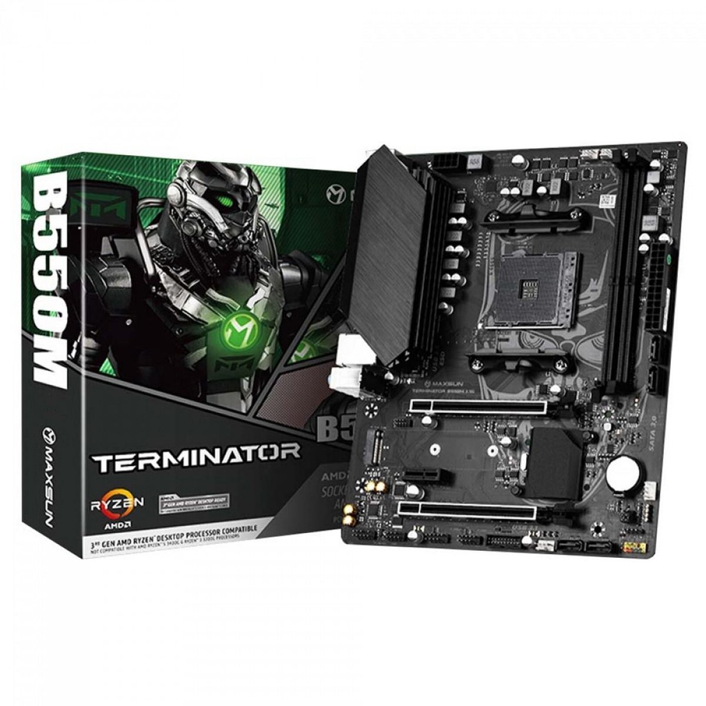 Placa Mãe Maxsun B550M MS-Terminator, Chipset B550, Amd AM4, mATX