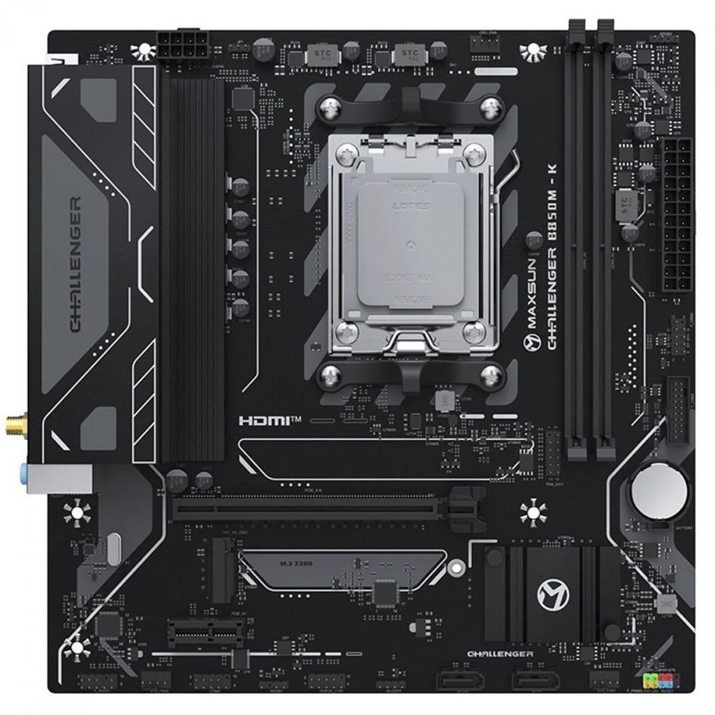 Placa Mãe Maxsun Challenger Wifi, Chipset B850, Amd AM5, mATX, DDR5 — Informática