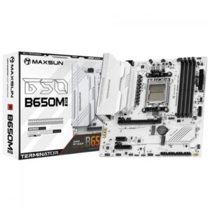 Placa Mãe Maxsun Terminator B650M WiFi Ice, Chipset B650, Amd AM5 — Informática