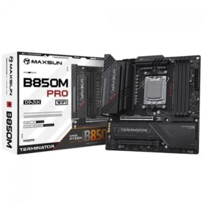 Placa Mãe Maxsun Terminator B850M Pro Dark WiFi, Chipset B850, Amd