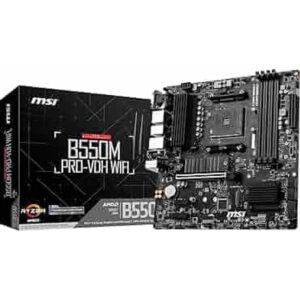 Placa Mãe Msi B550M Wifi AM4 4xDDR4 Hdmi DisplayPort, Vga, M.2, USB