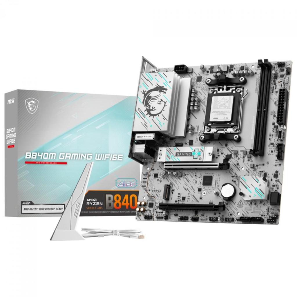 Placa Mãe Msi B840M Gaming WiFi6E, Chipset B840, Amd AM5, mATX, DDR5