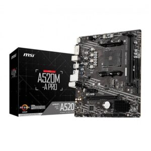 Placa Mãe Msi Pro, DDR4, Socket Amd AM4, mATX, Chipset A520