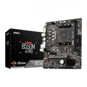 Placa Mãe Msi Pro, DDR4, Socket Amd AM4, mATX, Chipset B550