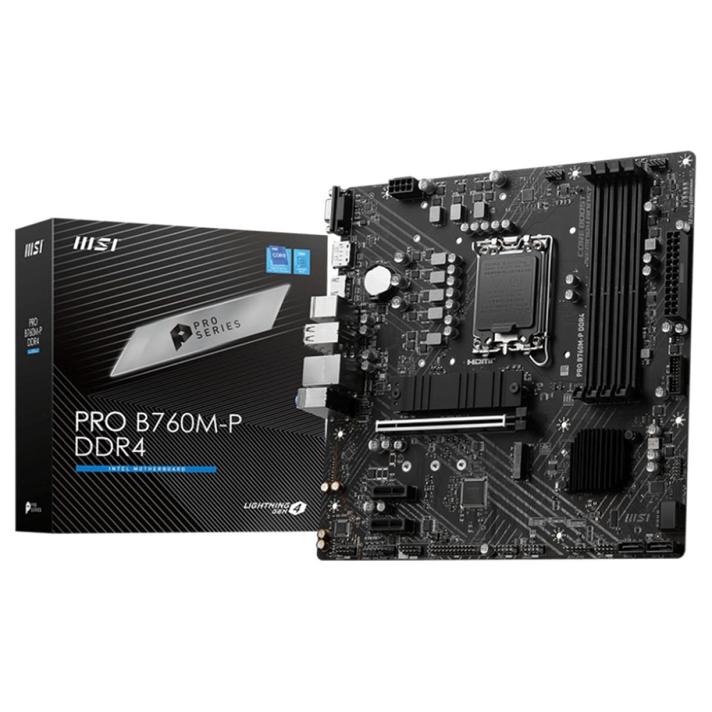 Placa Mãe Msi Pro DDR4,Intel Lga 1700, mATX, DDR4